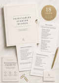 Aesthetics Unwrapped Injectables Starter Bundle, 18 SOPs for new injectors covering toxin, filler and complication management