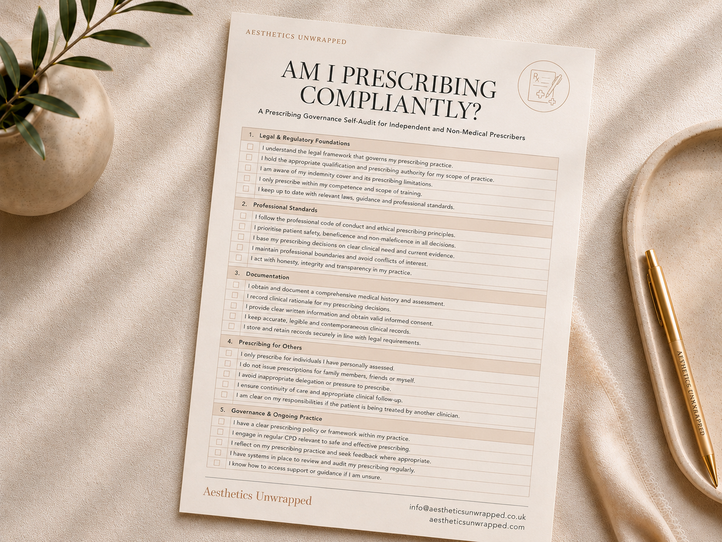 Free Download: Am I Prescribing Compliantly? Self-Audit Checklist