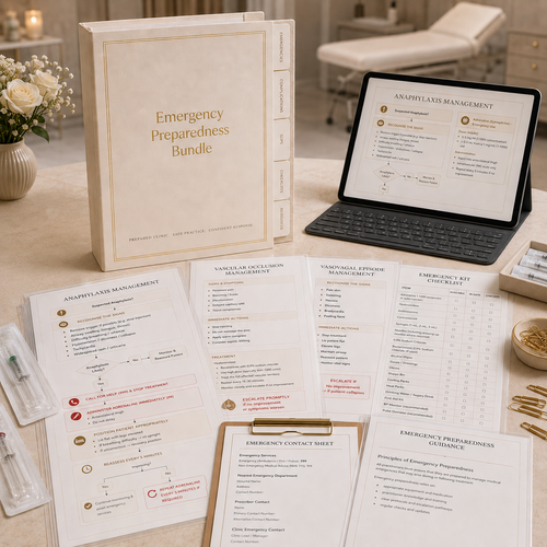 Aesthetics Unwrapped Emergency Preparedness Bundle – emergency management and complication response resources for aesthetic clinics