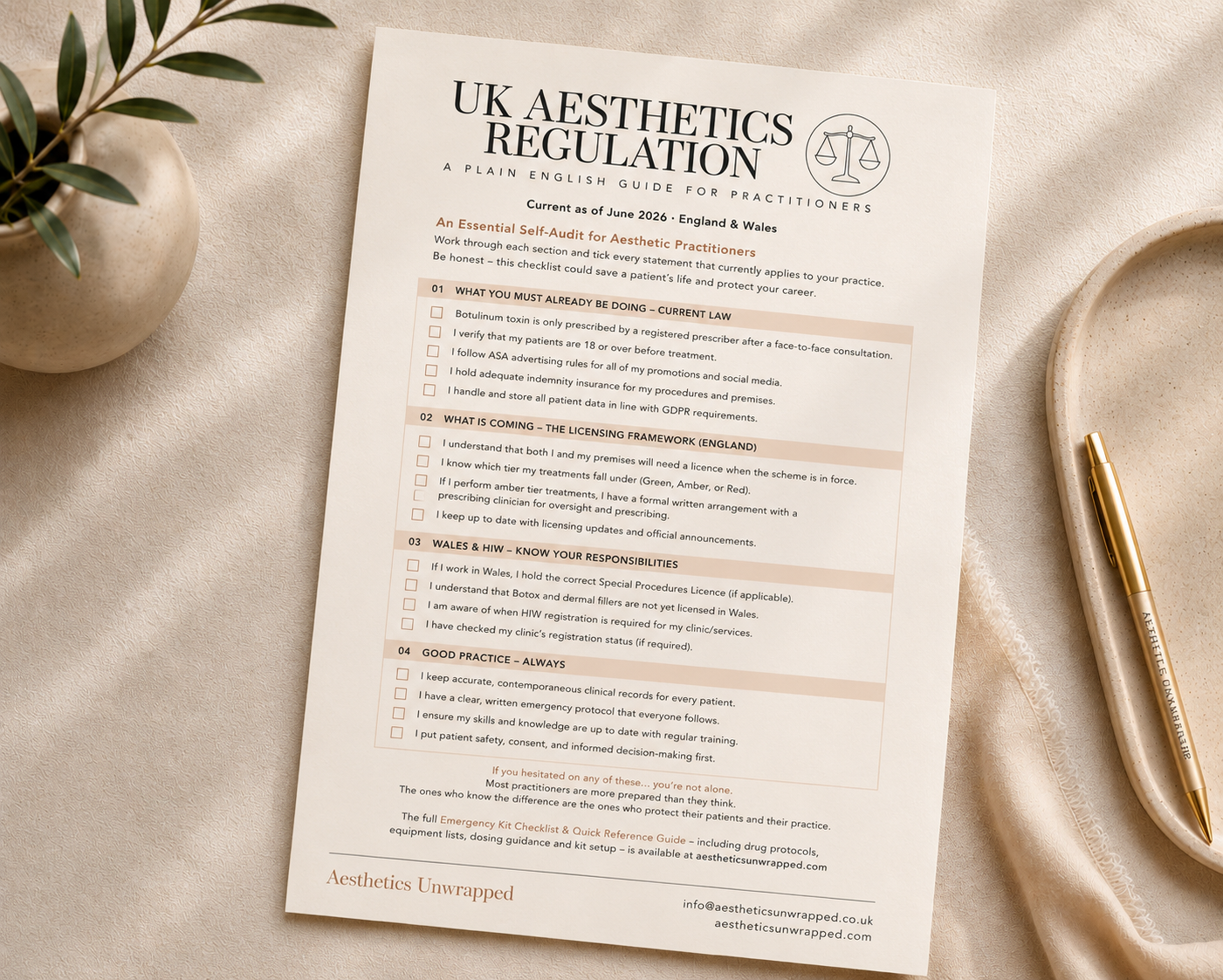 UK Aesthetics Regulation Guide 2026 - Free Plain English Download